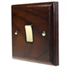 More information on the Jacobean Dark Oak | Polished Brass Jacobean Dark Oak Intermediate Light Switch