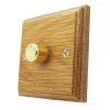 More information on the Jacobean Light Oak | Polished Brass Jacobean Light Oak LED Dimmer