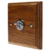 More information on the Jacobean Medium Oak | Polished Chrome Jacobean Medium Oak Intermediate Toggle (Dolly) Switch