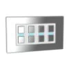 4 Gang Smart Dimmer | Light Switch (UK) (Smart Series)  Lightwave Dimmer (UK) Mirror Chrome