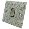 Light Granite / Satin Stainless Light Switch - 1