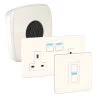 Lighting and Power Starter Kit (UK) - includes Link Plus LP2 Smart Hub, one Smart Dimmer | Light Switch and one Smart Socket (Smart Series) 