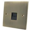 More information on the Low Profile Antique Brass Low Profile Telephone Extension Socket