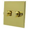 More information on the Low Profile Polished Brass Low Profile Push Intermediate Switch and Push Light Switch Combination