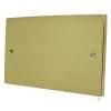 Double Blanking Plate Low Profile Polished Brass Blank Plate