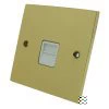 Low Profile Polished Brass Telephone Extension Socket - 1