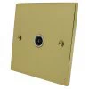 More information on the Low Profile Polished Brass Low Profile TV Socket