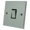 Low Profile Polished Chrome Retractive Centre Off Switch - 1