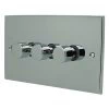 Low Profile Polished Chrome LED Dimmer - 2
