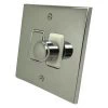 Low Profile Polished Chrome Dimmer and Light Switch Combination - 2