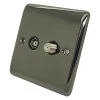 More information on the Low Profile Rounded Black Nickel Low Profile Rounded TV and SKY Socket