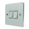 Low Profile Rounded Polished Chrome Retractive Switch - 3