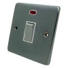 Low Profile Rounded Satin Chrome 20 Amp Switch - 1