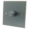 1 Gang 100W 2 Way LED (Trailing Edge) Dimmer (Min Load 1W, Max Load 100W) Low Profile Satin Chrome LED Dimmer