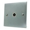 More information on the Low Profile Satin Chrome Low Profile TV Socket