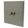 1 Gang 20 Amp Intermediate Dolly Switch Low Profile Satin Nickel Intermediate Toggle (Dolly) Switch