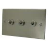 Low Profile Satin Nickel Toggle (Dolly) Switch - 2
