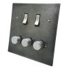 Natural Elements Natural Pewter Dimmer and Light Switch Combination - 1