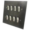 8 Gang 10 Amp 2 Way Light Switches