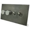 Natural Elements Natural Pewter Dimmer and Light Switch Combination - 2