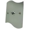 1 Gang 2 Way Toggle Light Switch Ocean Wave Polished Chrome Toggle (Dolly) Switch