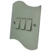 Ocean Wave Polished Chrome Light Switch - 2