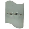 Ocean Wave Satin Chrome Toggle (Dolly) Switch - 1