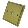 More information on the Palladian Polished Brass Palladian TV Socket
