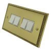 Palladian Polished Brass Light Switch - 4