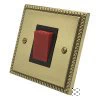 Palladian Polished Brass Cooker (45 Amp Double Pole) Switch - 1
