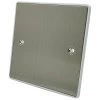 Single Blanking Plate Precision Edge Brushed Chrome Blank Plate
