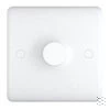 1 Gang 400W 2 Way Dimmer - Single Plate Pure White Intelligent Dimmer