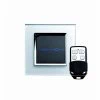 Crystal White Glass with Chrome Trim Touch Intermediate Light Switch - 1