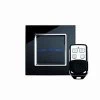 Crystal Black Glass with Chrome Trim Touch Light Switch - 2