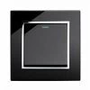 More information on the Crystal Black Glass with Chrome Trim RetroTouch Crystal Light Switch