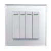 Crystal White Glass Light Switch - 2