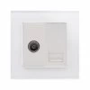 More information on the Crystal White Glass RetroTouch Crystal TV Socket | Telephone Socket