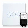 Crystal White Glass Touch Intermediate Light Switch - 2