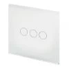 Crystal White Glass Touch Light Switch - Wireless - 2
