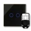 Crystal Black Glass Touch Intermediate Light Switch - 3