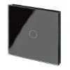 Crystal Black Glass Touch Light Switch - Wireless - 2