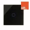 Crystal Black Glass Touch Dimmer - 1