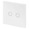 Crystal White Glass Touch Light Switch - 1