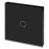 Crystal Black Glass Touch Light Switch - 1