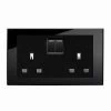 More information on the Crystal Black Glass RetroTouch Crystal Switched Plug Socket