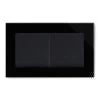 Crystal Black Glass Blank Plate - 1