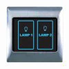 Metal Touch & Remote Light Switch 2 Gang