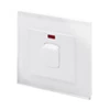 Crystal White Glass 20 Amp Switch - 1