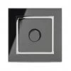 Crystal Black Glass with Chrome Trim LED Dimmer - 1