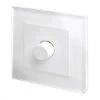 1 Gang 200W 2 Way LED (Trailing Edge) Dimmer (Min Load 1W, Max Load 200W) Crystal White Glass LED Dimmer